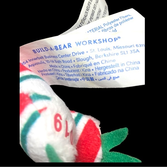 Build A Bear Small Peppermint Twist Christmas Sloth 6 inches Ornament Decor - Picture 6 of 7